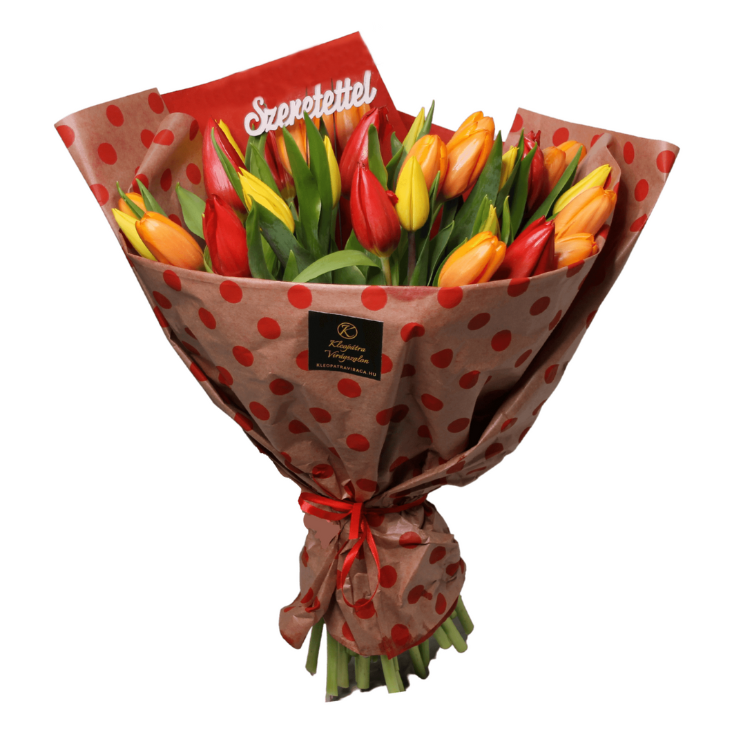 30 szálas tulipán csokor