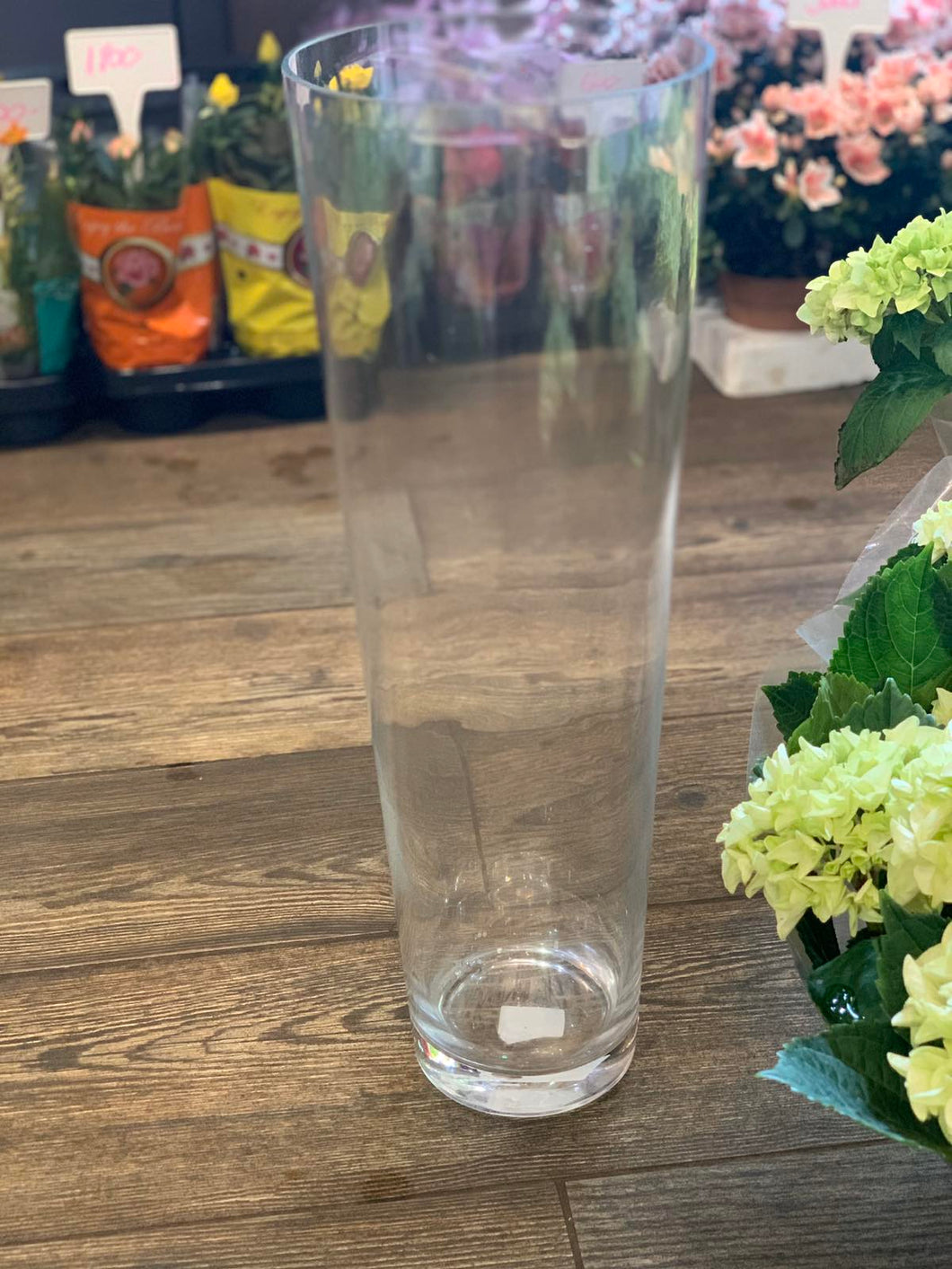 Üveg váza 60cm