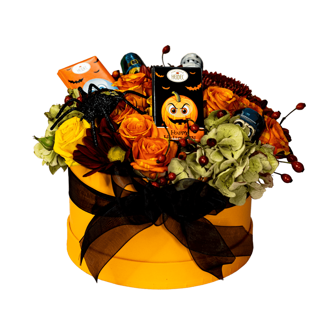 Narancssárga Halloweeni box csokikkal